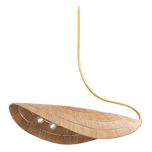 Corbett Lighting Medea Gold Leaf LED Island Light