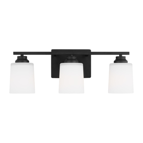 Generation Lighting Vinton Midnight Black Bathroom Light