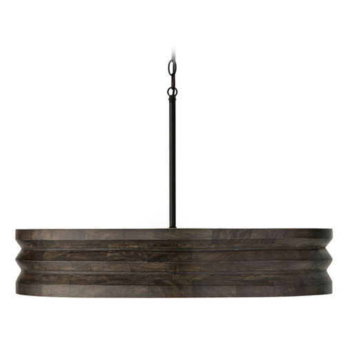 Dunn Pendant in Espresso Stain & Black by Capital Lighting