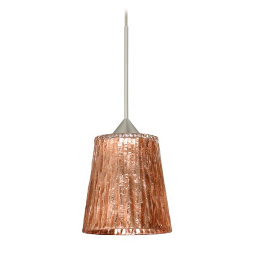 Besa Lighting Nico Satin Nickel Mini-Pendant Light