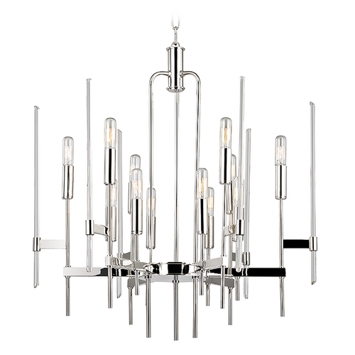 Bari 12-Light Chandelier in Polished Nickel by Hudson Valley Lighting