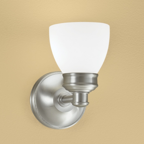 Norwell Lighting Norwell Lighting Spencer Brush Nickel Sconce 8791-BN-OP