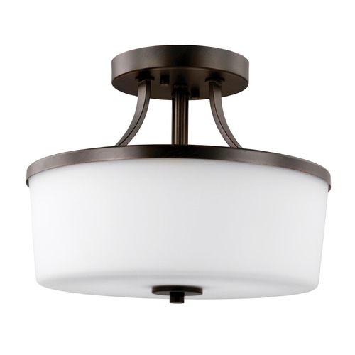 Generation Lighting Hettinger Burnt Sienna Semi-Flush Mount by Generation Lighting 7739102-710