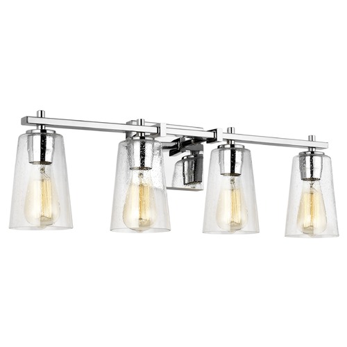 Mercer Chrome Bathroom Light by Visual Comfort Studio