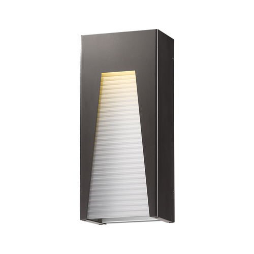 Millenial Bronze Silver LED Outdoor Wall Light by Z-Lite