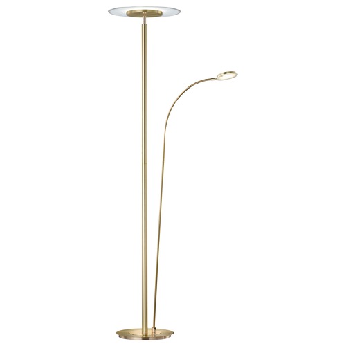 Arnsberg Tampa Satin Brass LED Torchiere Lamp by Arnsberg 479110208