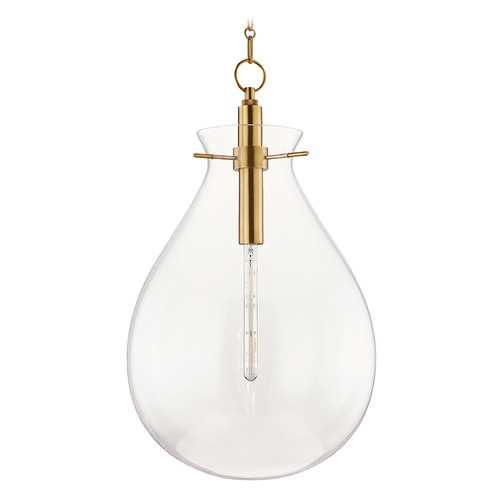 Hudson Valley Lighting Ivy Aged Brass Pendant by Hudson Valley Lighting BKO103-AGB