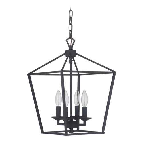 Flynt Flat Black Pendant by Craftmade Lighting