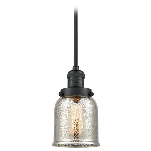 Small Bell Matte Black Mini Pendant by Innovations Lighting