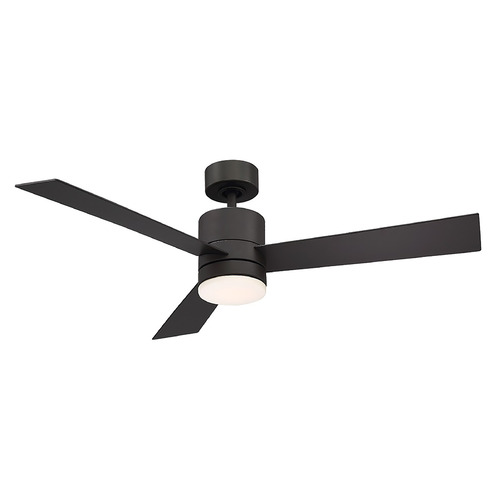 Modern Forms by WAC Lighting Modern Forms Axis Matte Black LED Ceiling Fan with Light FR-W1803-52L-MB