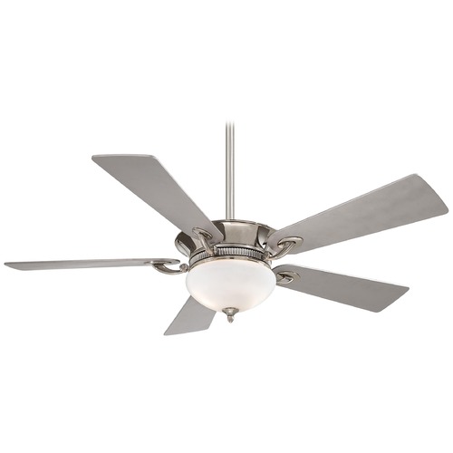 Minka Aire Delano 52-Inch LED Fan in Polished Nickel by Minka Aire F701L-PN