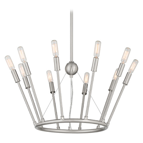 George Kovacs Royalty Brushed Nickel Chandelier