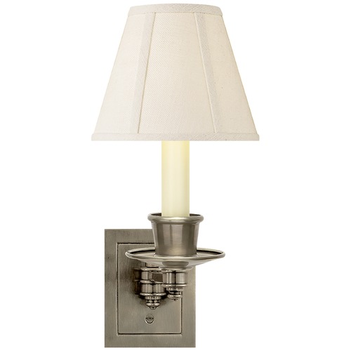 Visual Comfort Signature Collection Studio VC Swing Arm Sconce in Antique Nickel by Visual Comfort Signature S2005ANL