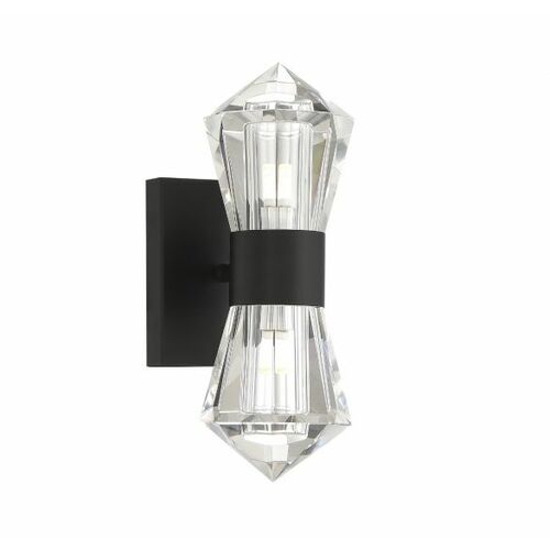 Dryden 2-Light LED Wall Sconce in Matte Black by Savoy House