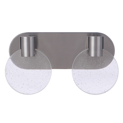 Glisten LED Bath Light in Brushed Nickel by Craftmade Lighting