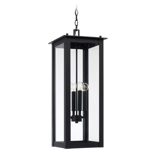 Hunt Outdoor Hanging Light in Black by Capital Lighting