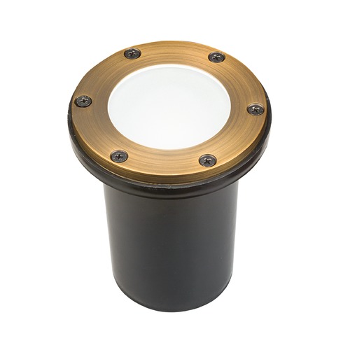 12V Solid Brass In-Ground Well Light in Centennial Brass by Kichler Lighting