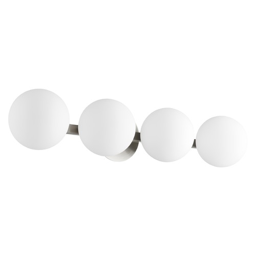 Satin Nickel Bathroom Light by Quorum Lighting