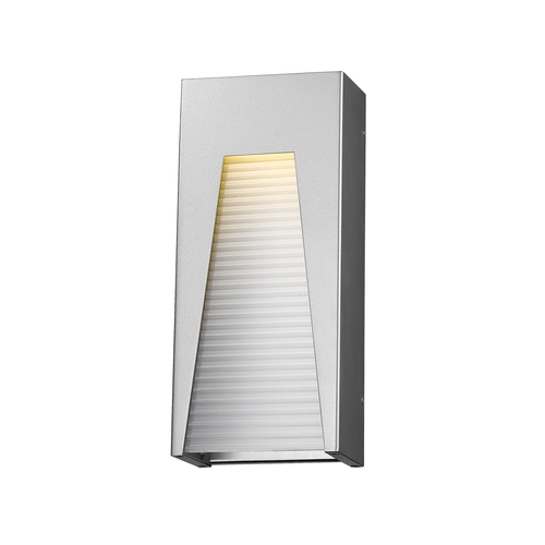 Millenial Silver LED Outdoor Wall Light by Z-Lite
