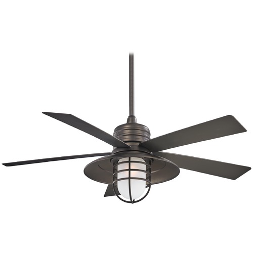 Minka Aire Rainman 54-Inch LED Fan in Smoked Iron by Minka Aire F582L-SI