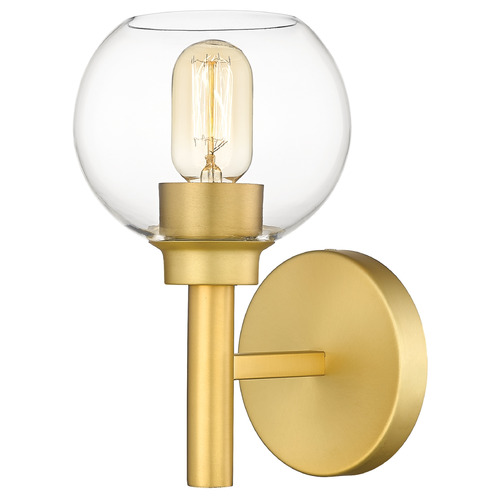 Z-Lite Sutton Brushed Gold Sconce by Z-Lite 7502-1S-BG