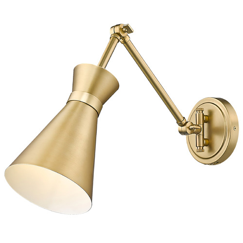 Z-Lite Soriano Modern Gold Plug and Cord Wall Lamp