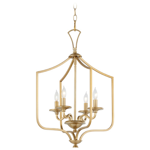 Quorum Lighting Maryse Aged Brass Pendant by Quorum Lighting 8021-4-80
