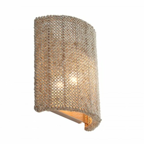 Copra Coco Bead Wall Sconce in Brushed Nickel by Metropolitan
