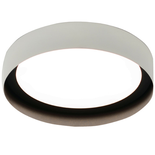 Afx Lighting Reveal White & Black LED Flushmount Light
