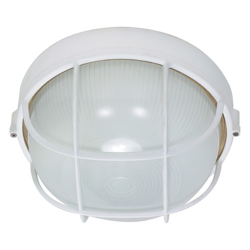 Semi Gloss White Outdoor Wall Light by Nuvo Lighting