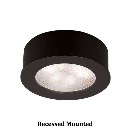 WAC Lighting LED Button Light Black 2.25-Inch LED Under Cabinet Puck Light by WAC Lighting HR-LED87-27-BK