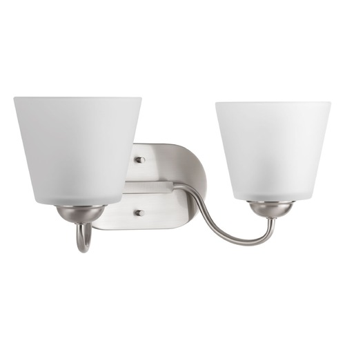 Progress Lighting Arden Brushed Nickel Bathroom Light by Progress Lighting P2128-09