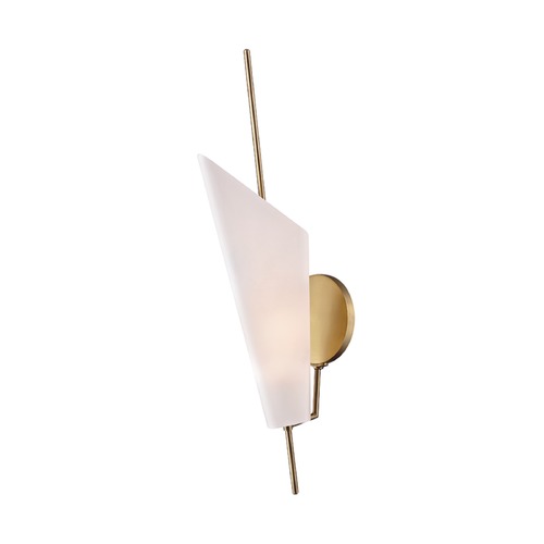 Hudson Valley Lighting Cooper LED Wall Sconce in Aged Brass by Hudson Valley Lighting 8061-AGB