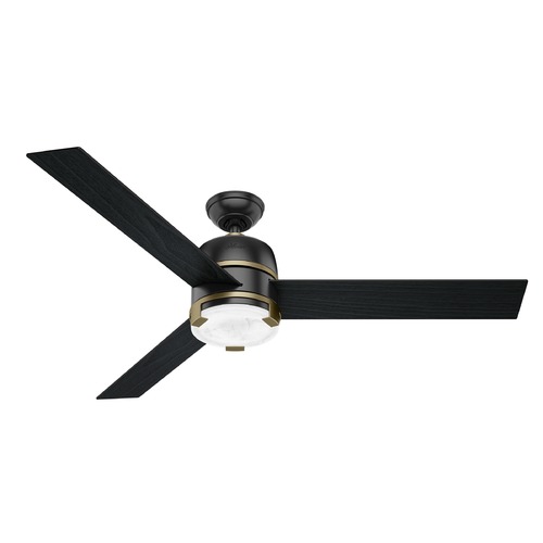 Hunter Fan Company Bureau 60-Inch LED Fan in Matte Black by Hunter Fan Company 59290