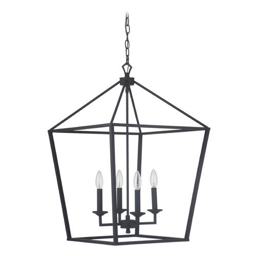 Flynt Flat Black Pendant by Craftmade Lighting