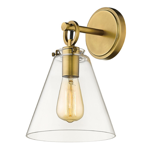 Z-Lite Harper Rubbed Brass Sconce by Z-Lite 806-1S-RB