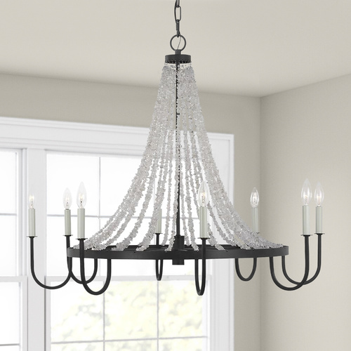 Visual Comfort Studio Collection Alexa Hampton 36-Inch Leon Weathered Zinc Chandelier by Visual Comfort Studio AC1078DWZ