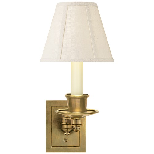 Visual Comfort Signature Collection Studio VC Swing Arm Sconce in Antique Brass by Visual Comfort Signature S2005HABL