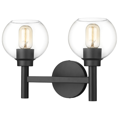 Sutton Matte Black Bathroom Light by Z-Lite