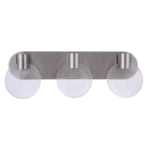 Glisten 21.50-Inch LED Bath Light in Nickel by Craftmade Lighting