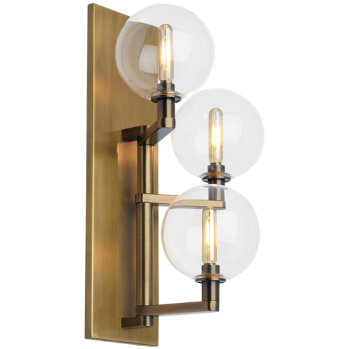 Visual Comfort Modern Collection Visual Comfort Modern Collection Gambit Natural Brass LED Sconce 700WSCRBY18NB-LED927