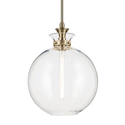 Kichler Lighting Laria 15-Inch Round Pendant in Champagne Bronze by Kichler Lighting 52779CPZCLR