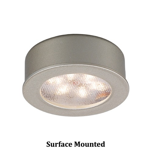 LED Button Light Brushed Nickel 2.25-Inch LED Under Cabinet Puck Light by WAC Lighting