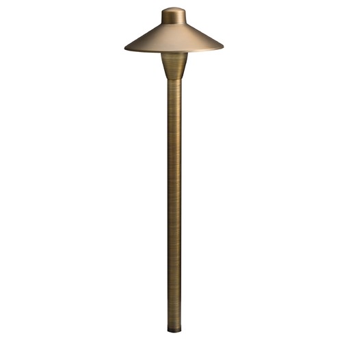 12V Brass 6.75-Inch Dome Centennial Brass Path Light by Kichler Lighting