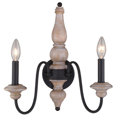 Vaxcel Lighting Georgetown Vintage Ash & Oil Burnished Bronze Sconce