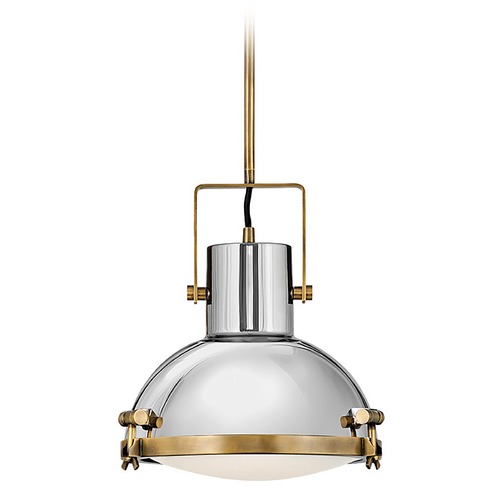 Hinkley Nautique Medium Pendant in Brass & Polished Nickel by Hinkley Lighting 49067HB