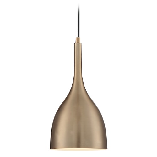 Satco Lighting Bellcap Burnished Brass Pendant by Satco Lighting 60/7076