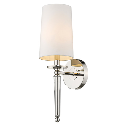 Z-Lite Avery Polished Nickel Sconce by Z-Lite 810-1S-PN