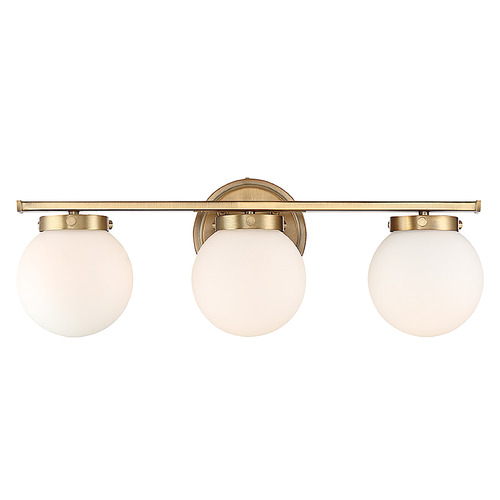 Meridian 24-Inch Bathroom Light in Natural Brass by Meridian M80023NB