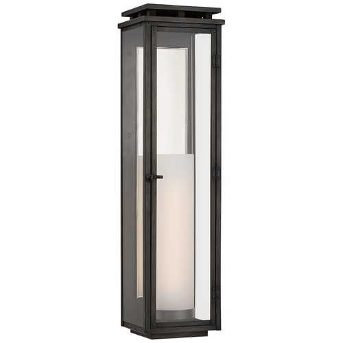 Chapman & Myers Cheshire Tall Lantern in Aged Iron by Visual Comfort Signature